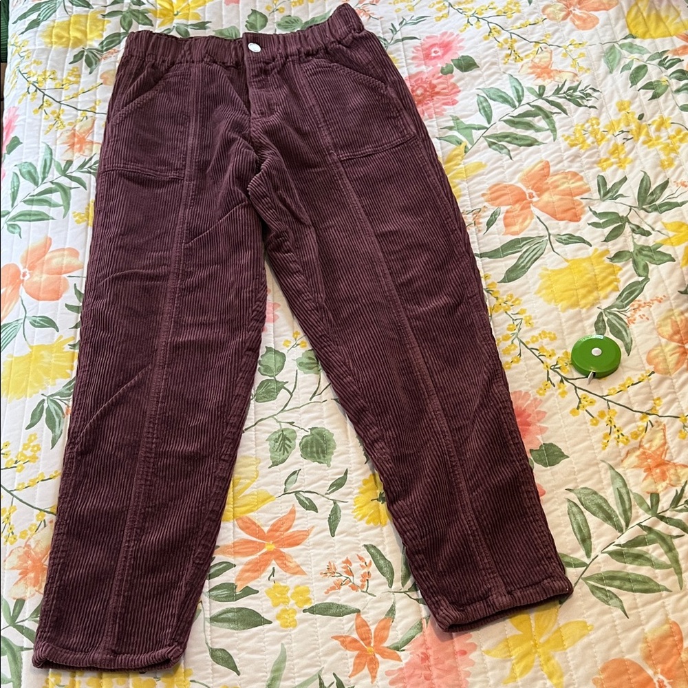 Corduroy Ankle Pants